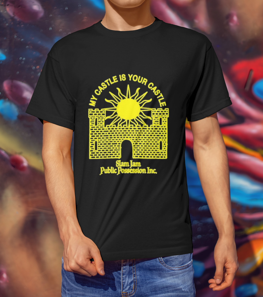 My Castle Is Your Castle Sun Design Slam Jam Public Possession Inc T-Shirt