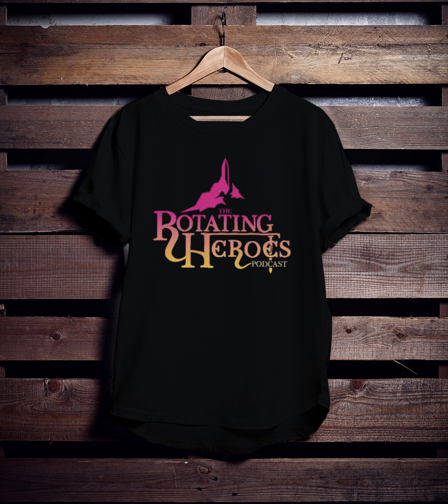 The Rotating Heroes Podcast Mountain Silhouette Gradient T-Shirt