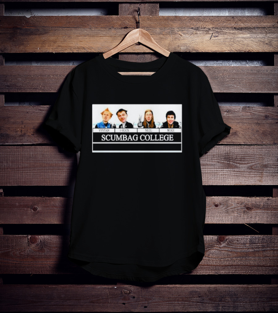 Tmcpoetry Vyvyan Prick Neil Mike Scumbag College The Young Ones Comedy Characters T-Shirt