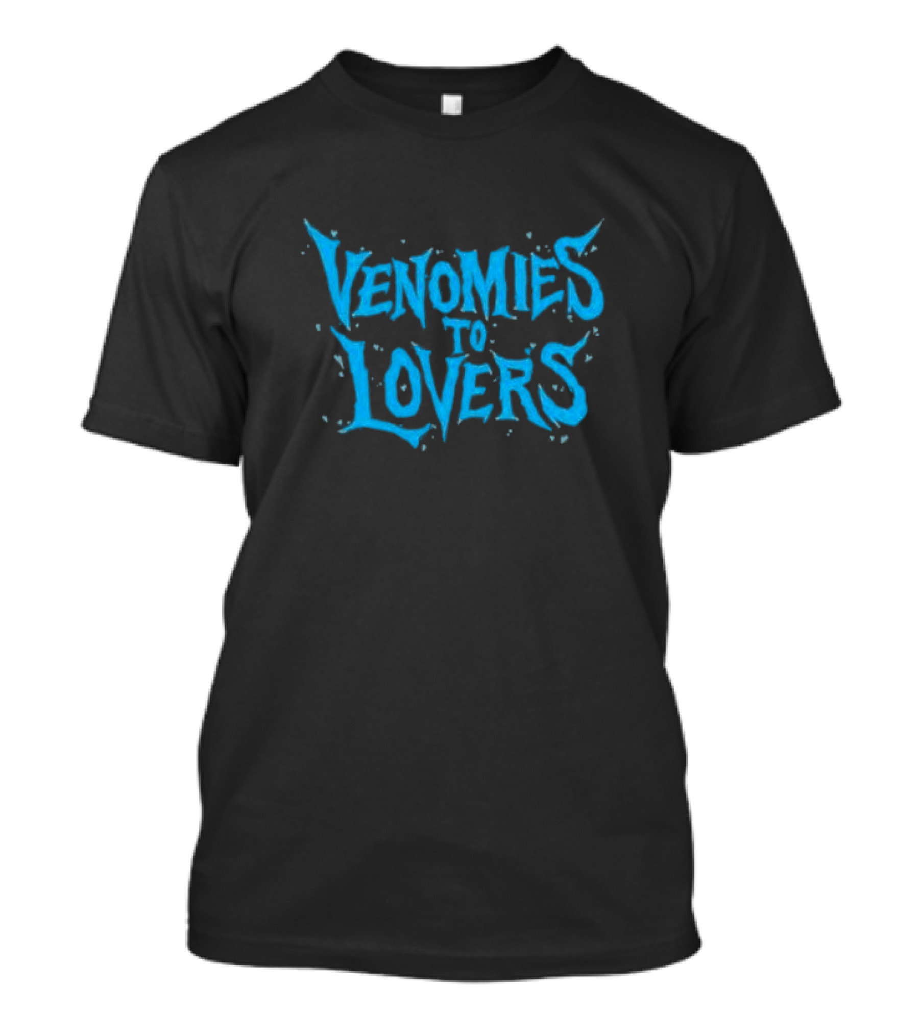 Venomies To Lovers Super Yaki Text Blue T-Shirt