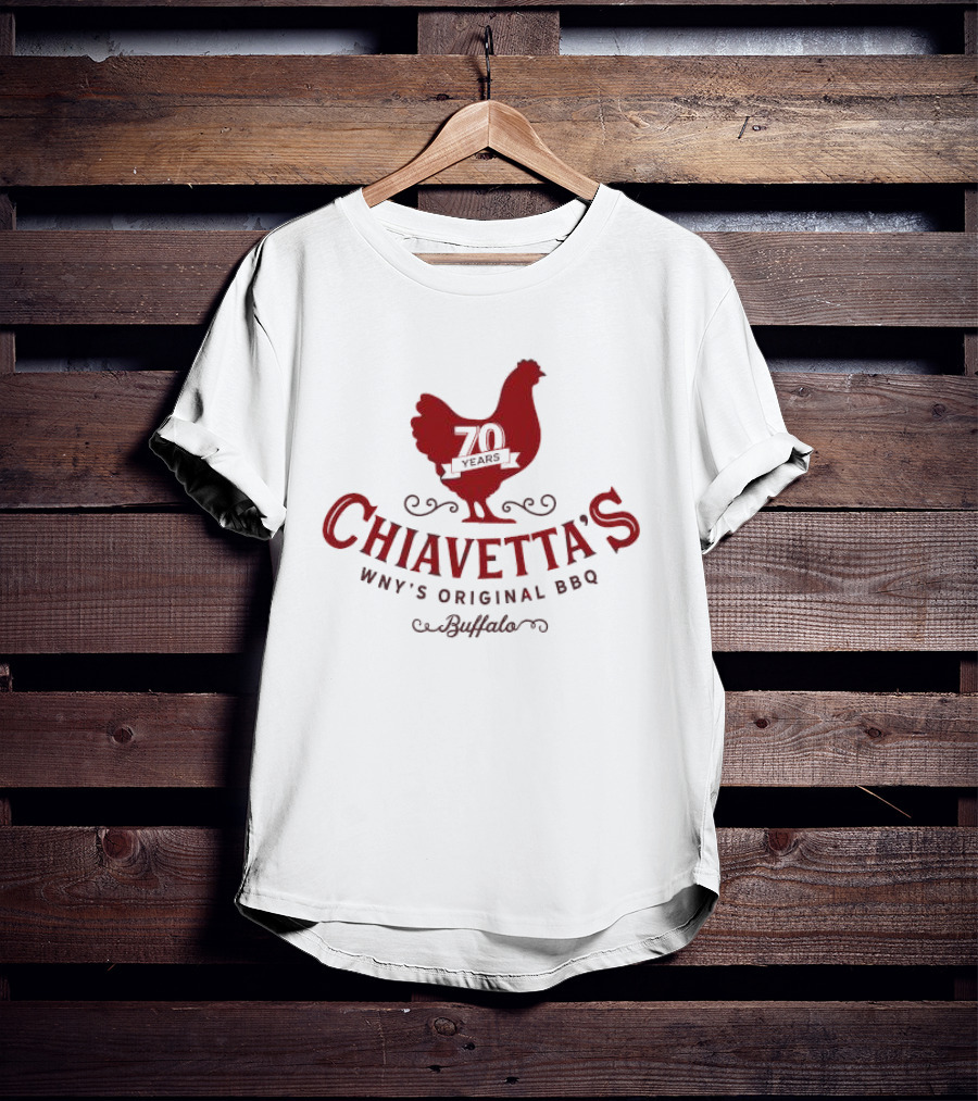 Chiavetta’s 70 Years WNY’s Original BBQ Buffalo Chicken T-Shirt