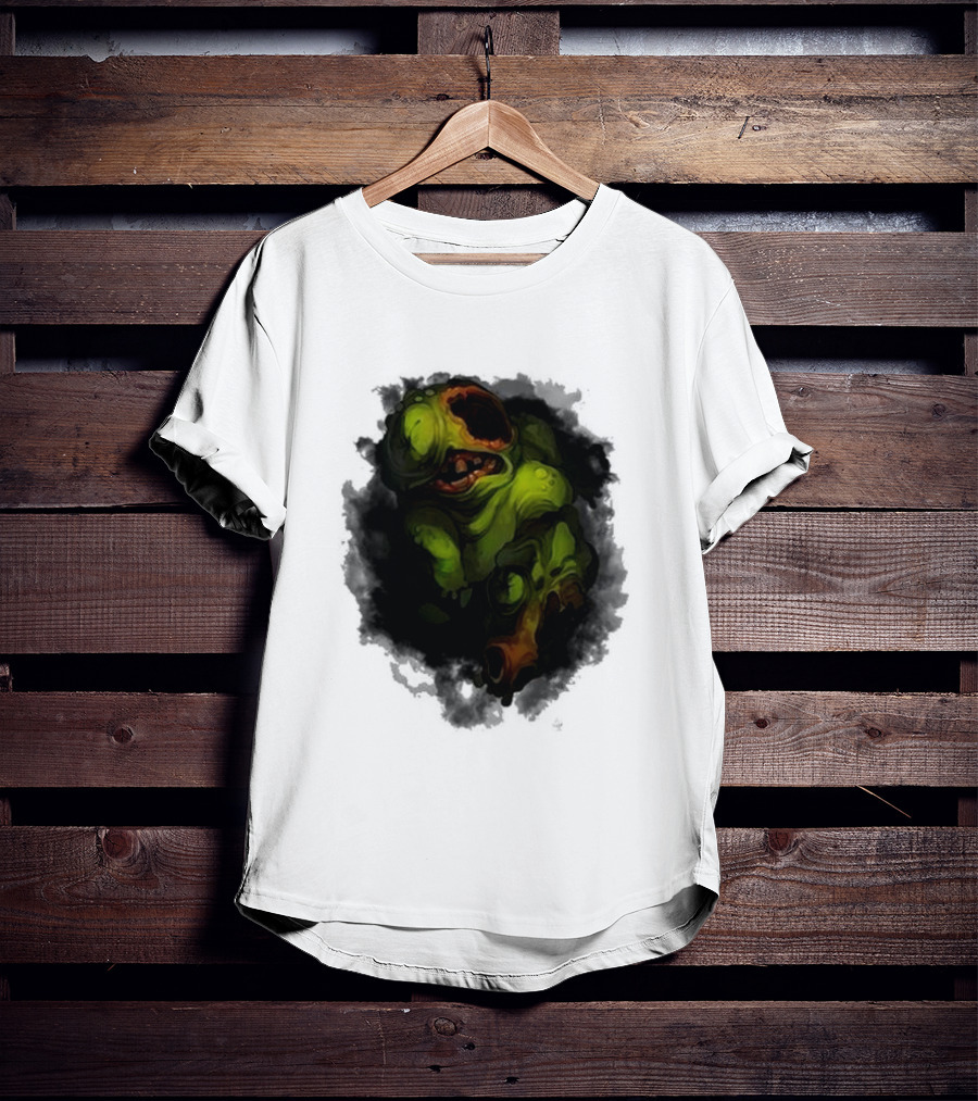 Binding Of Isaac Four Souls Pestilence Creepy Green Monster Card T-Shirt