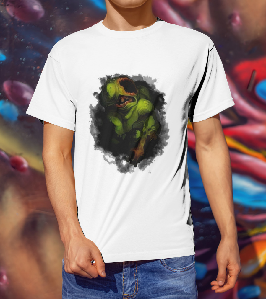 Binding Of Isaac Four Souls Pestilence Creepy Green Monster Card T-Shirt