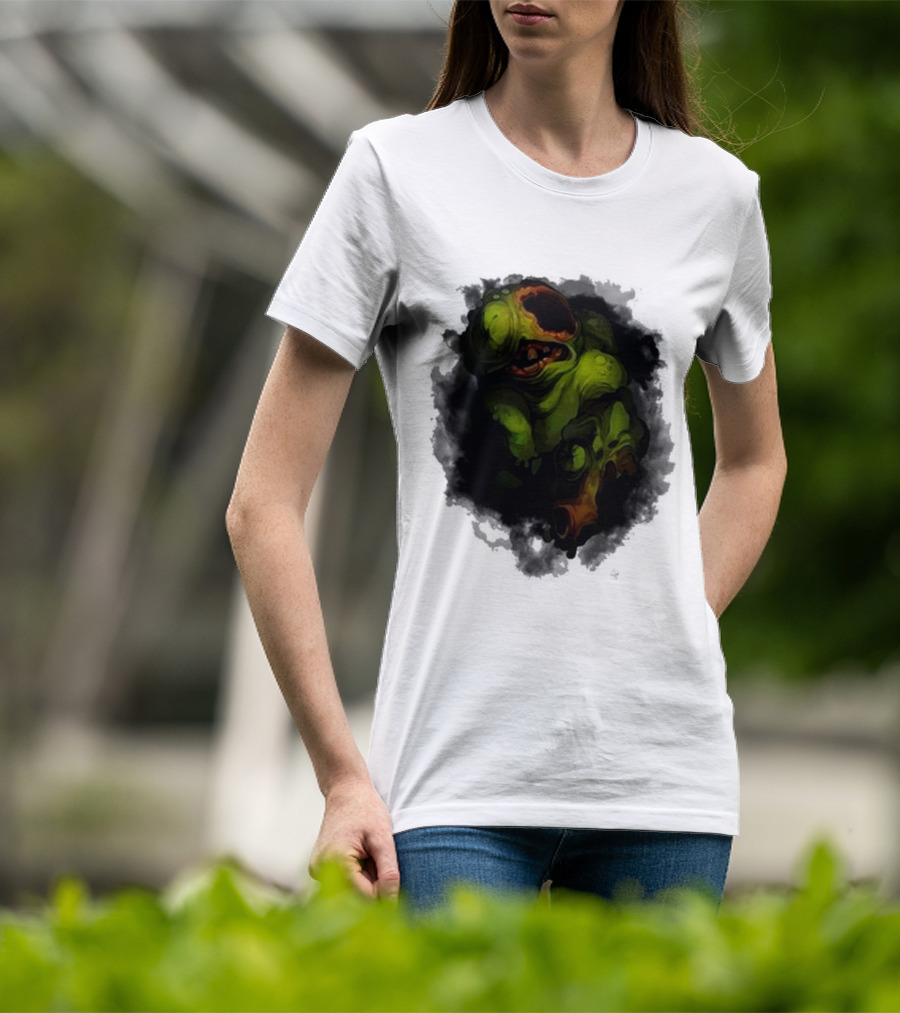 Binding Of Isaac Four Souls Pestilence Creepy Green Monster Card T-Shirt