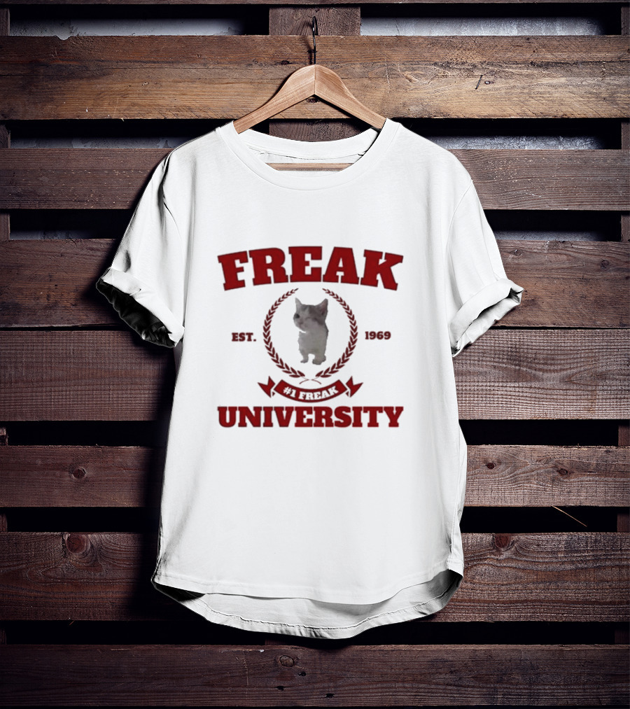 Freak University #1 Freak Cat Est 1969 Central Cat Land T-Shirt