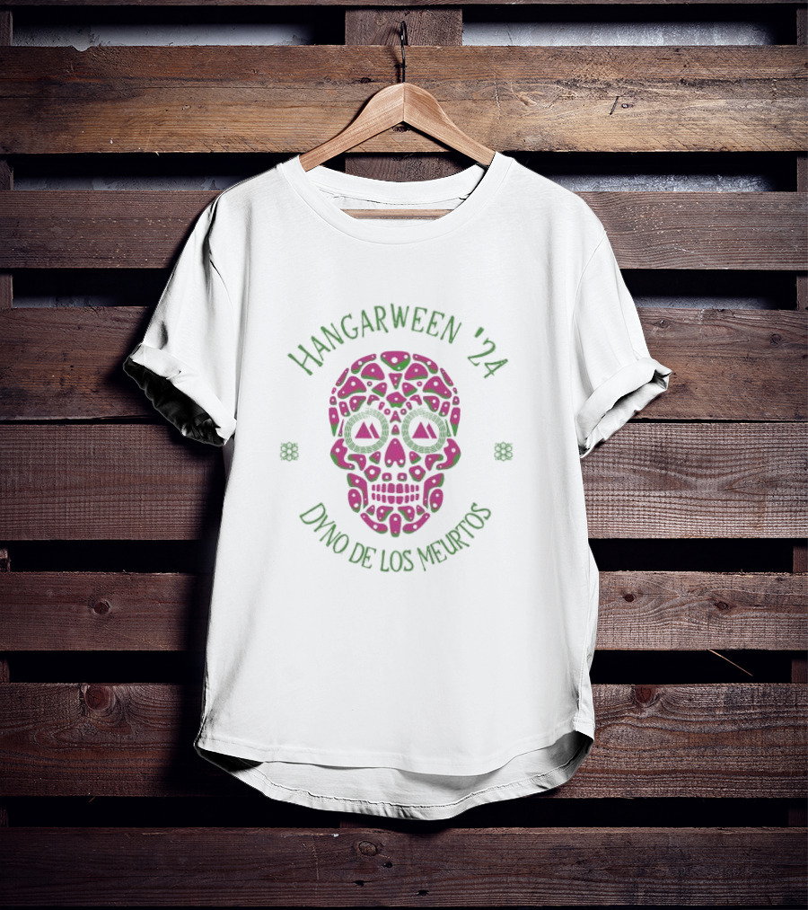 Hangarween 24 Dyno De Los Meurtos Colorful Skull T-Shirt