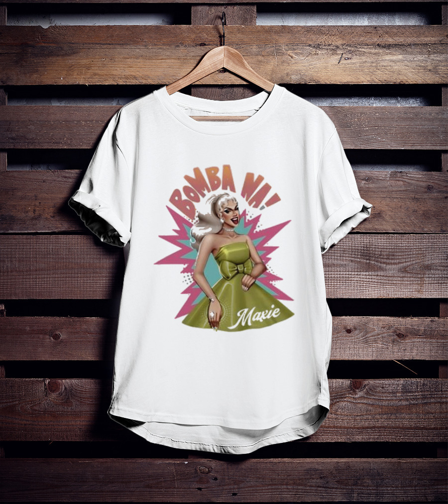 Bomba Na Maxie Vintage Style Pin-Up T-Shirt