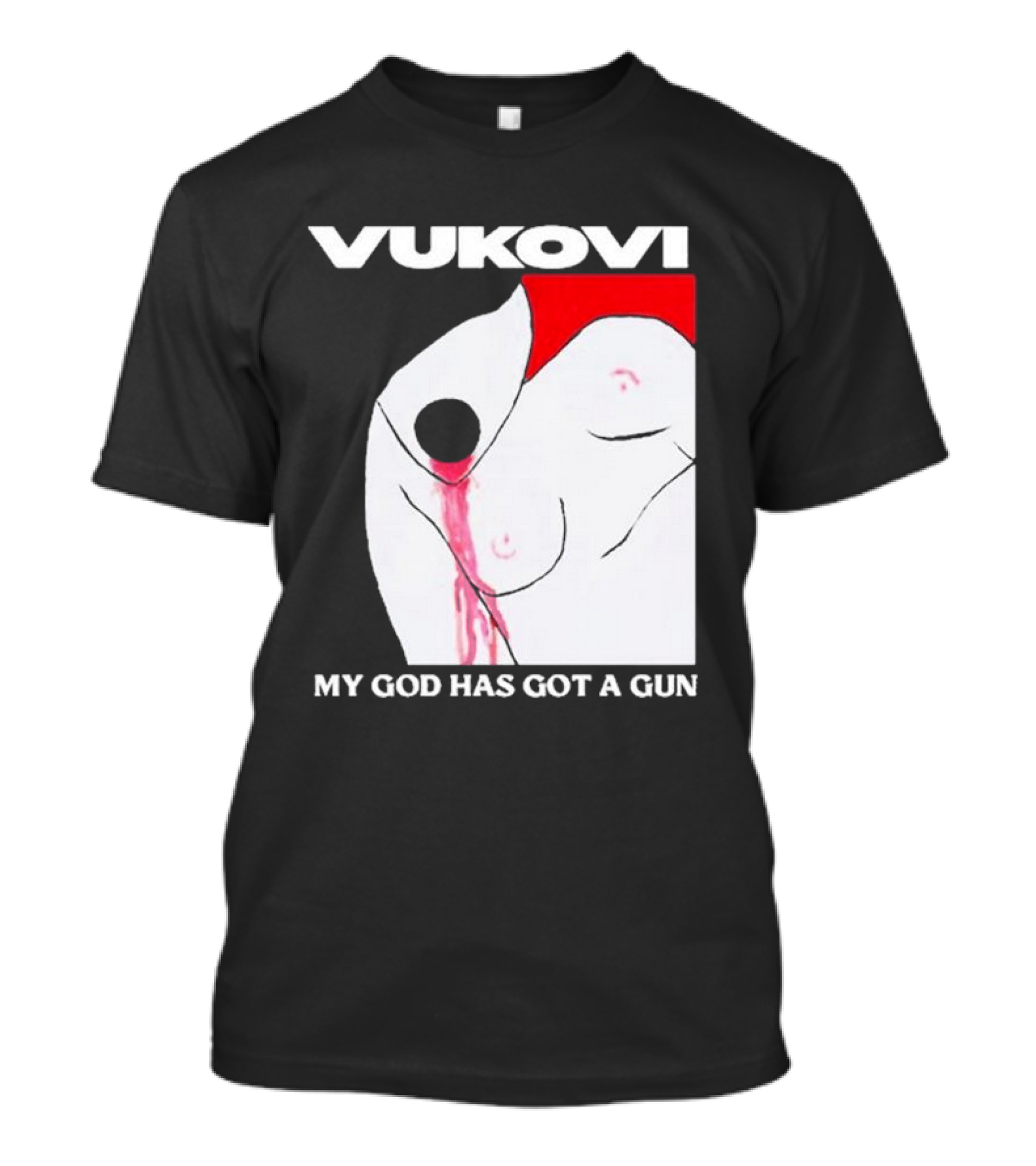 Vukovi My God Has Got A Gun Bold Graphic Concept T-Shirt