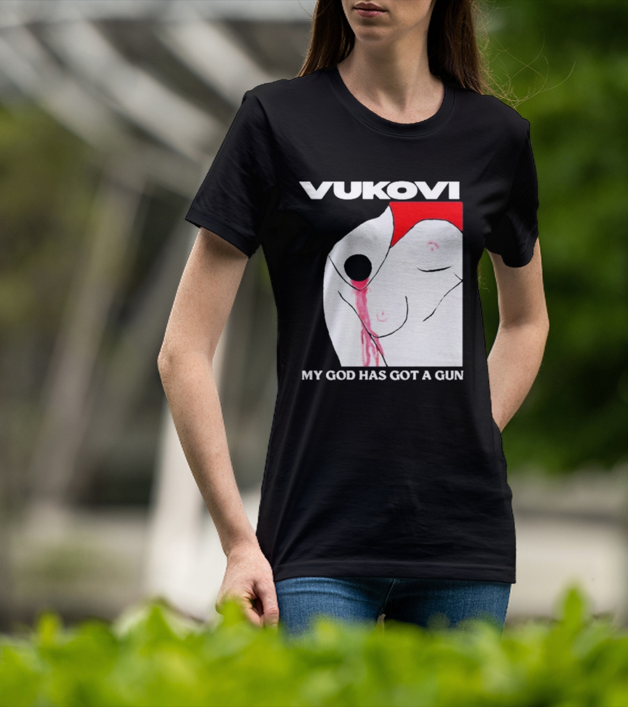 Vukovi My God Has Got A Gun Bold Graphic Concept T-Shirt