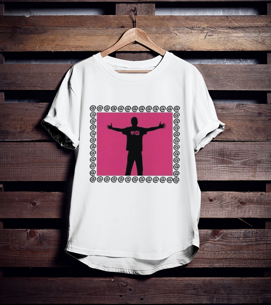 Always X NTS Core White Silhouette Logo Pink Frame T-Shirt