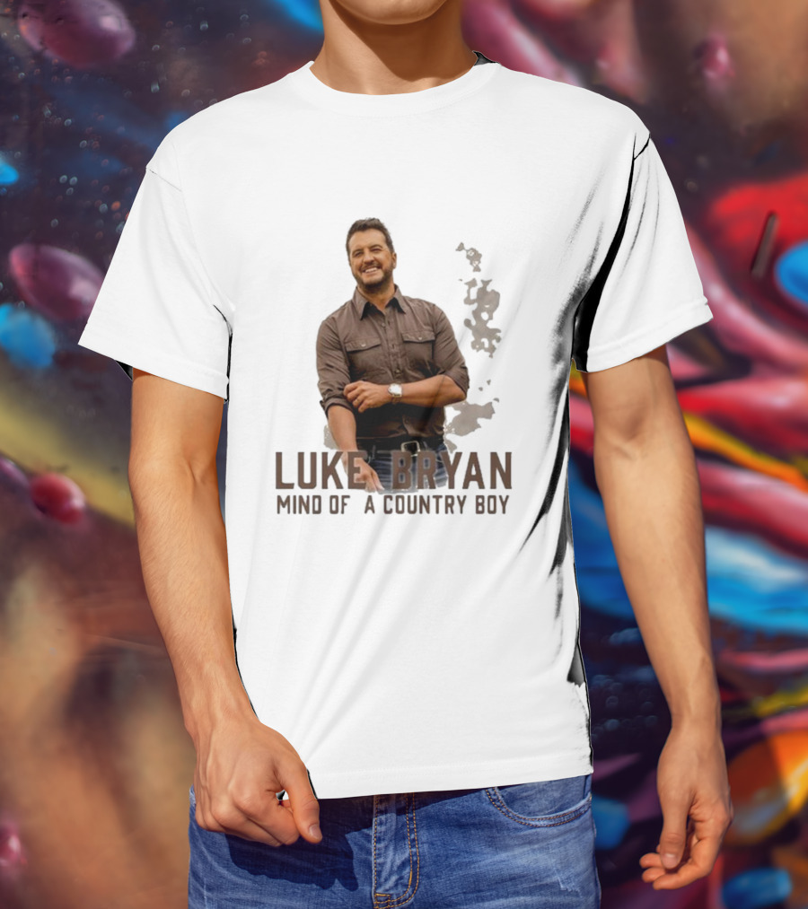 Luke Bryan Mind Of A Country Boy Music Icon Rustic Vibe T-Shirt
