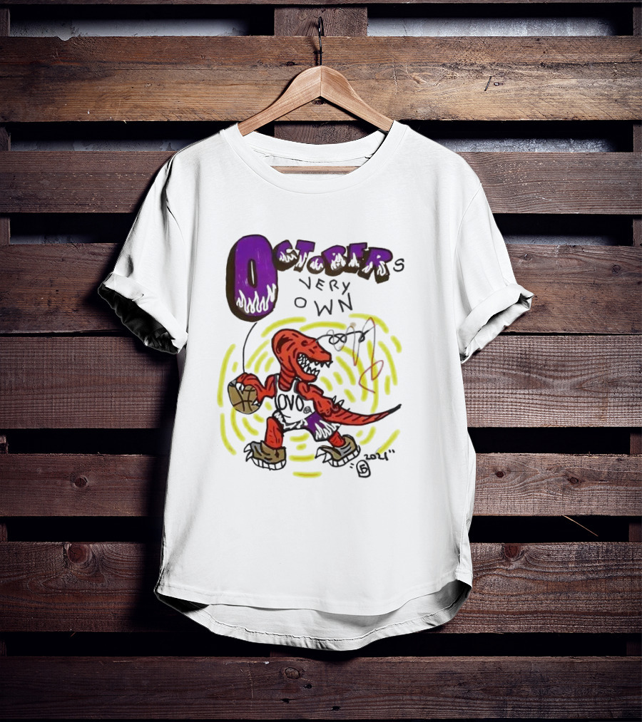 OCTOBER VERY OWN OVO Basketball Dinosaur T-Shirt