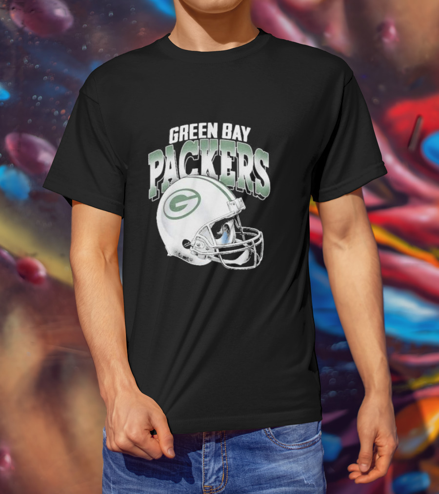Green Bay Packers Classic Helmet Gradient T-Shirt