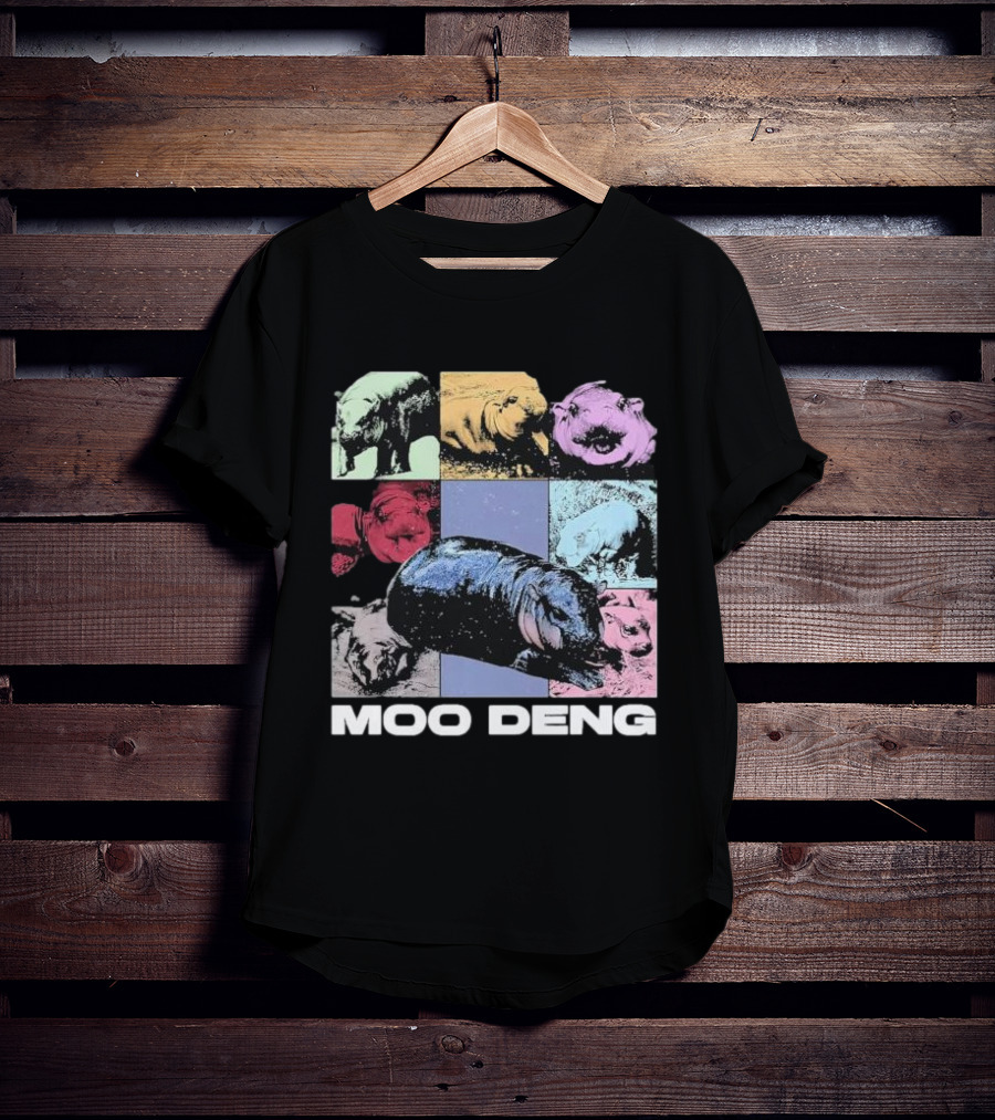 Moo Deng Era Cute Baby Hippo Pop T-Shirt