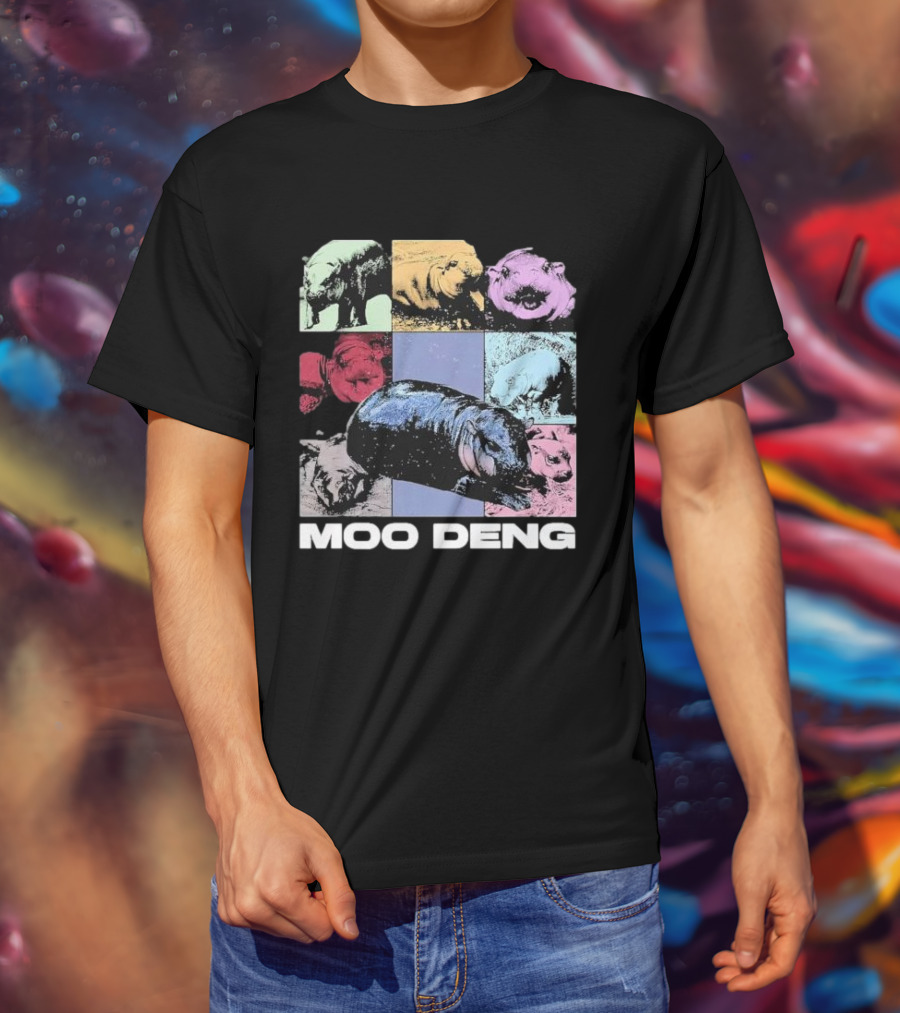 Moo Deng Era Cute Baby Hippo Pop T-Shirt
