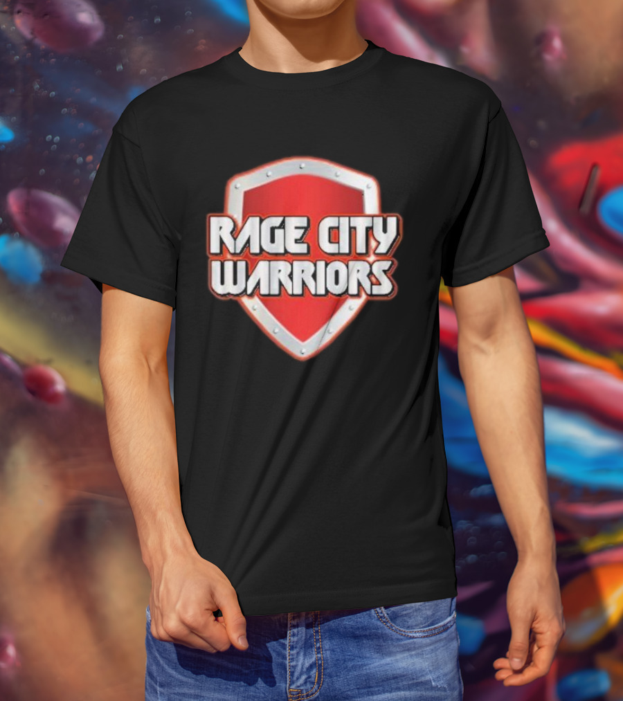 Rage City Warriors Shield Emblem T-Shirt
