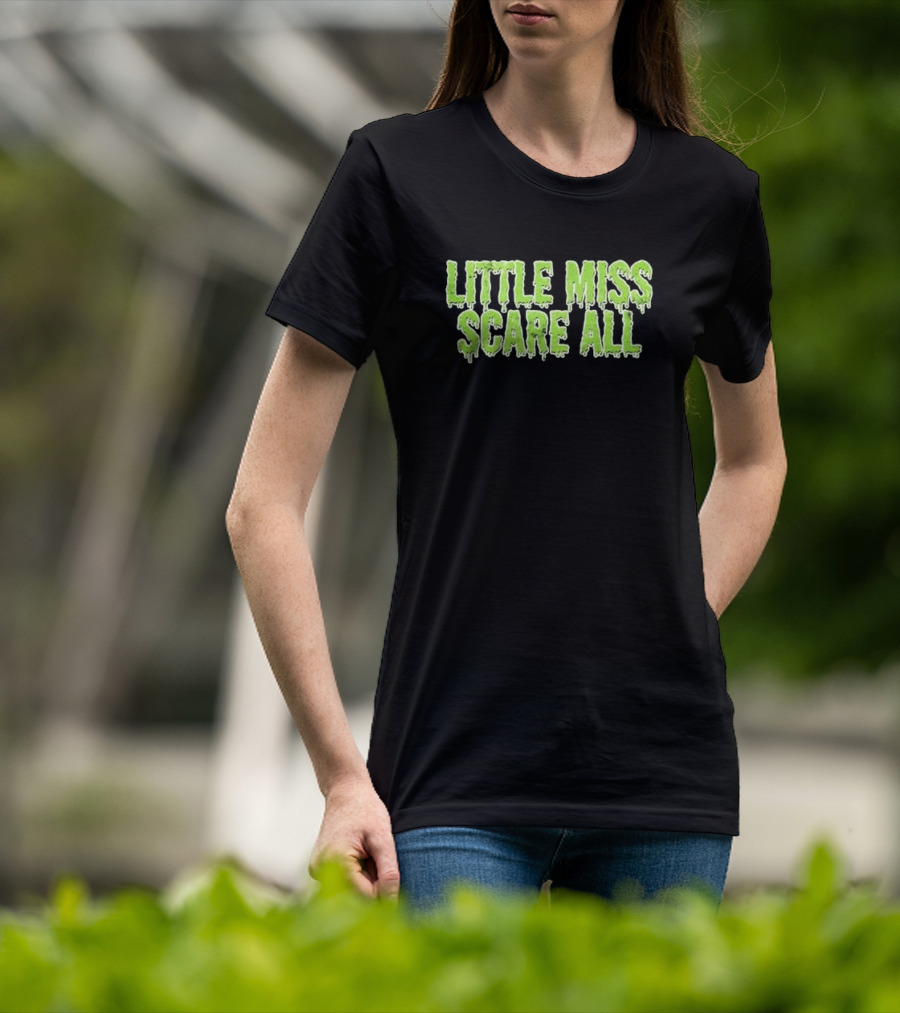 Type O Negative Little Miss Scare All Dripping Green Text T-Shirt