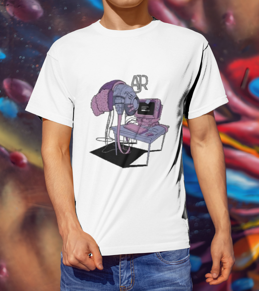 AJR Loading Songs Concert Retro Computer Setup T-Shirt