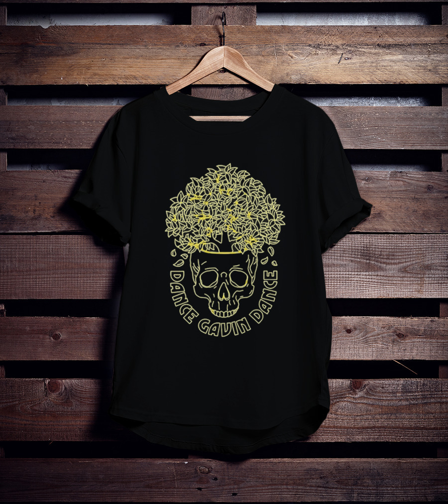 Dance Gavin Dance Skull Tree Neon Line T-Shirt