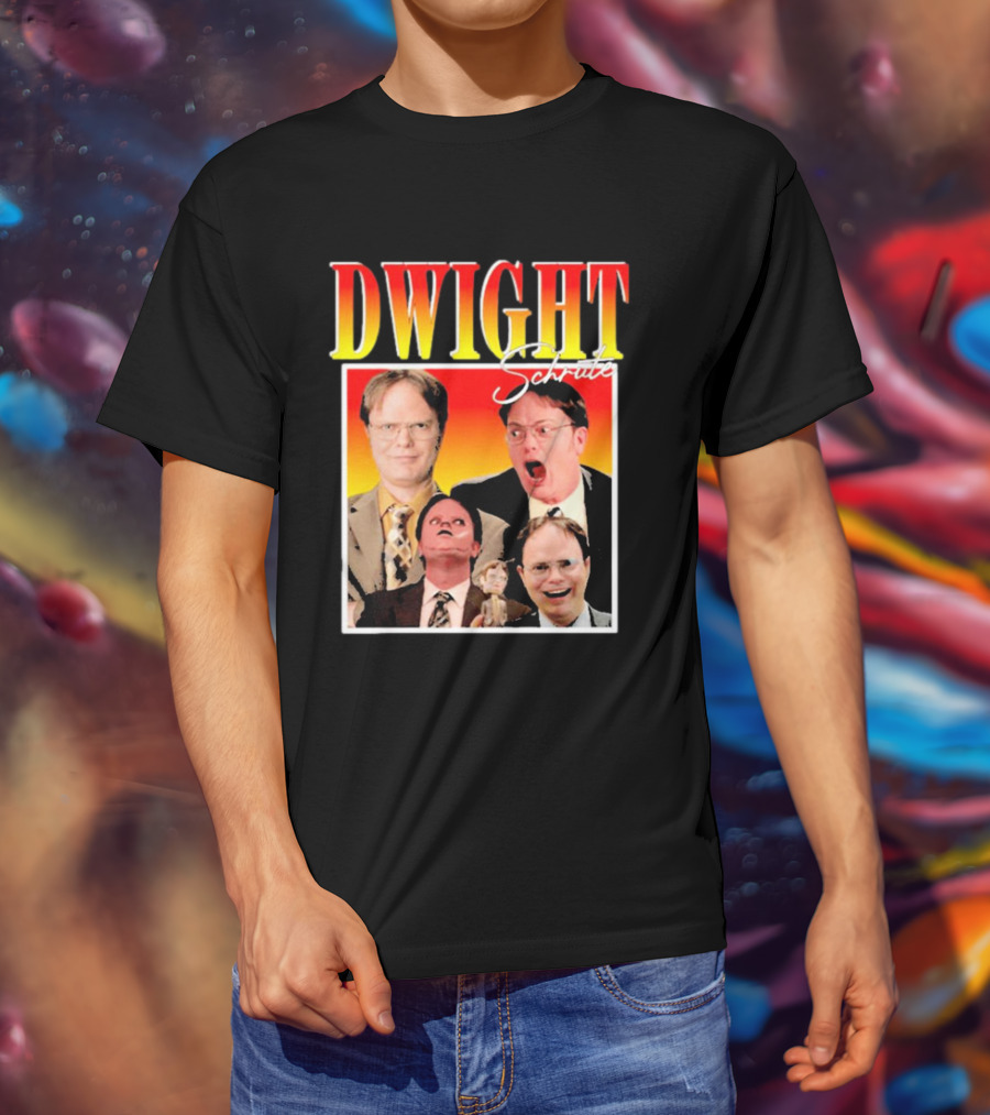 DWIGHT Schrute Michael Scott Iconic Moments Collage T-Shirt