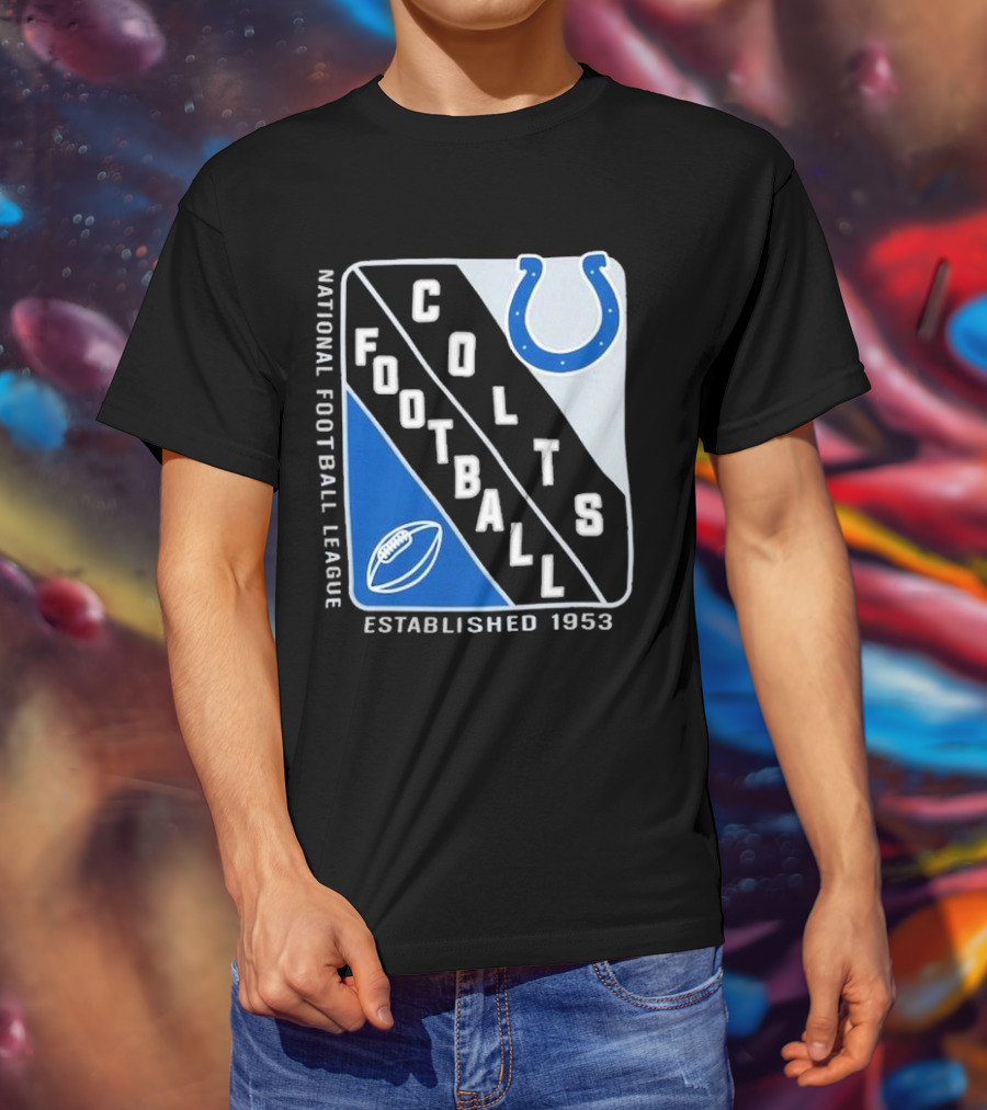 NATIONAL FOOTBALL LEAGUE COLTS FOOTBALL ESTABLISHED 1953 T-Shirt