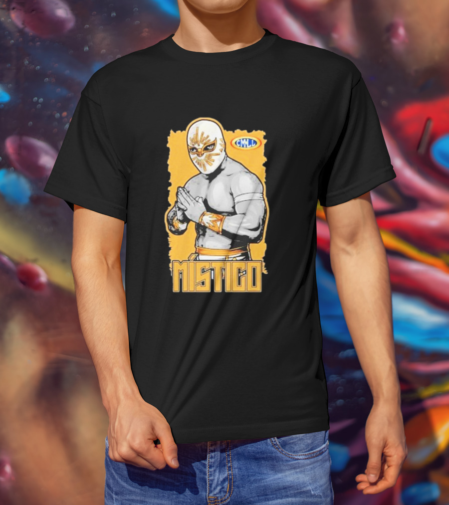 Místico CMLL Rey Plata Y Oro Luchador Masked Wrestler T-Shirt