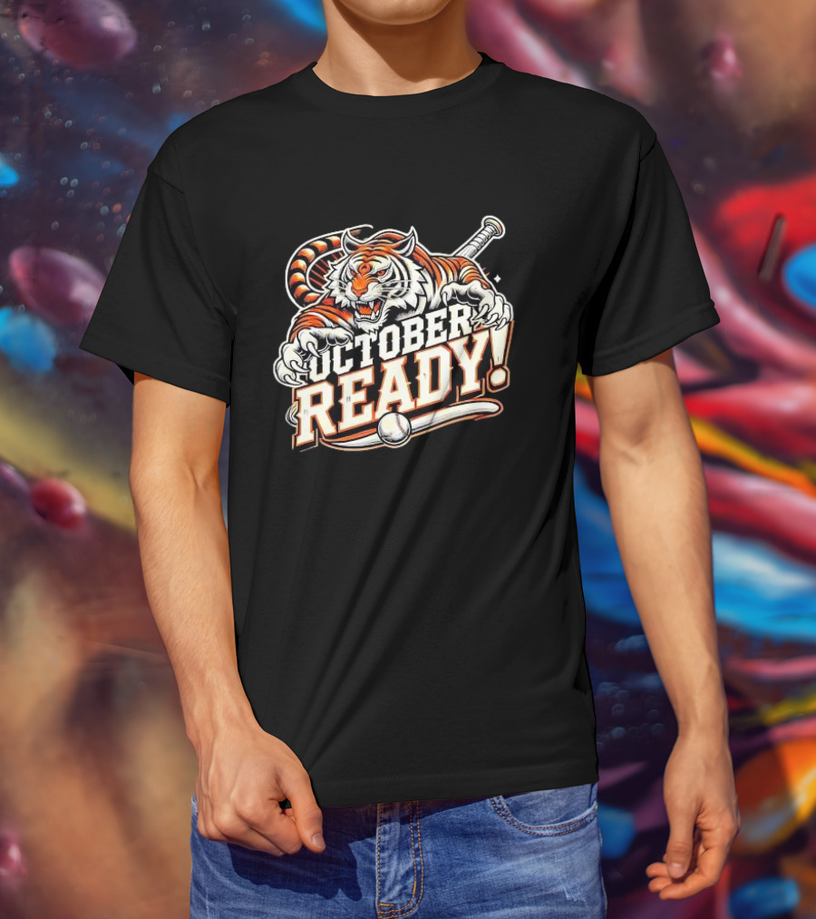 October Ready Fierce Baseball Tiger T-Shirt