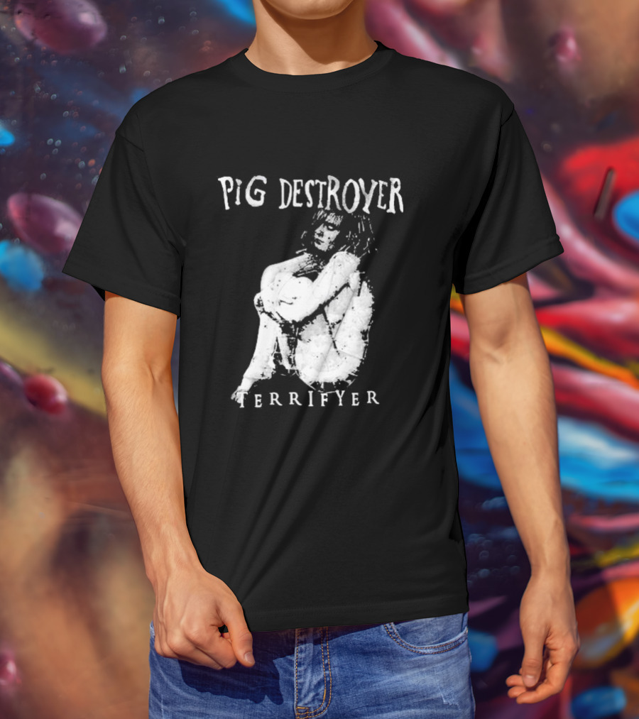 Pig Destroyer Terrifyer Ladies Cropped Dark Aesthetic T-Shirt