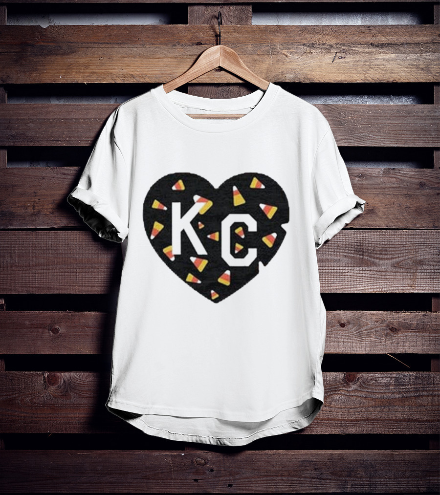 KC Heart Candy Corn T-Shirt
