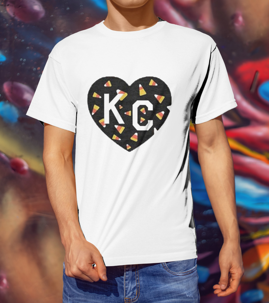 KC Heart Candy Corn T-Shirt
