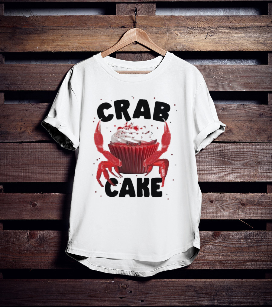 CRAB CAKE Strawberry Cream Cupcake T-Shirt