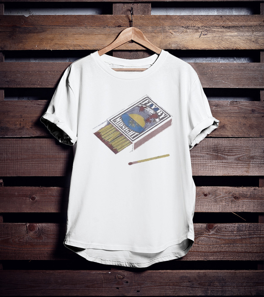 Fly By Midnight Matchbox With Sun And Palm Trees T-Shirt
