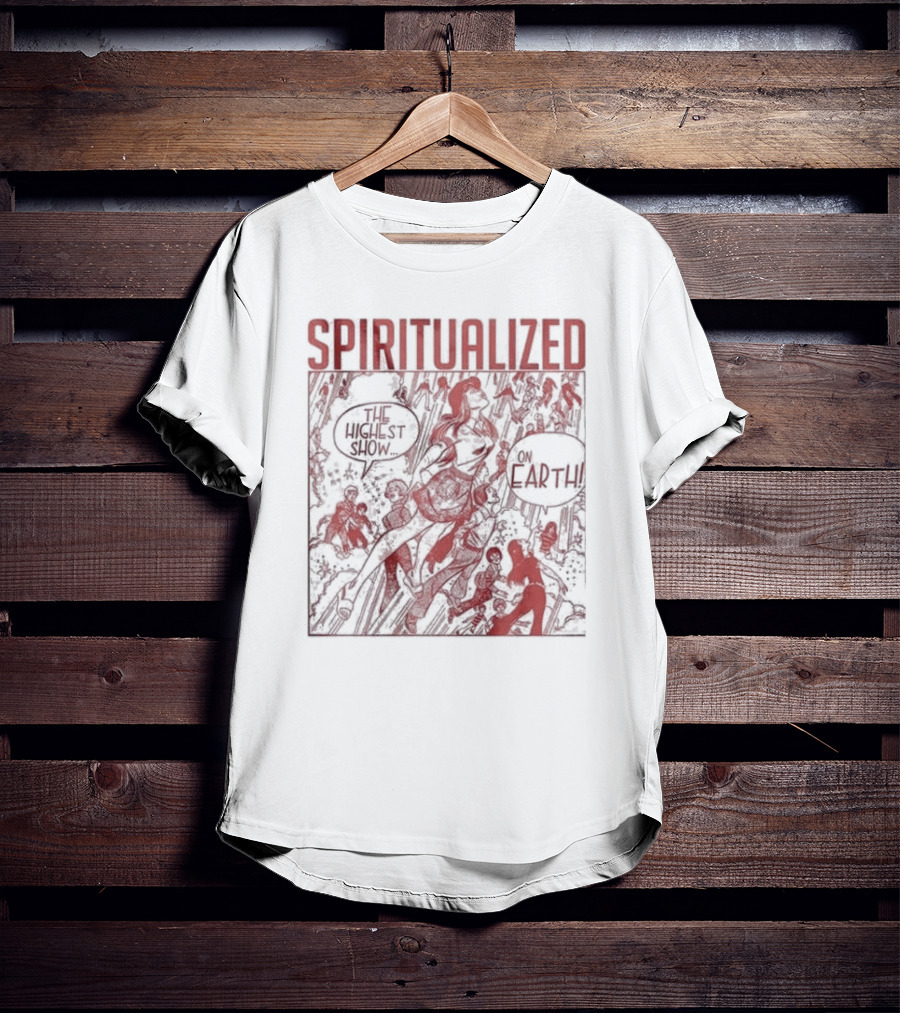 Spiritualized The Highest Show On Earth Retro Comic T-Shirt