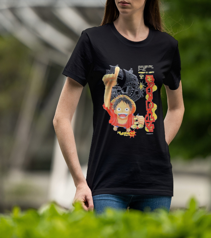 Monkey D. Luffy Adventures Defeating Famous Opponents Bounty Over 400000000 Hypland One Piece Ship T-Shirt