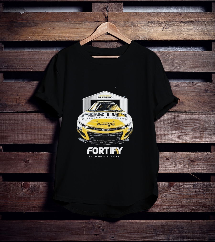 Anthony Alfredo Fortify Building Solutions Beard Oil Racing Car T-Shirt