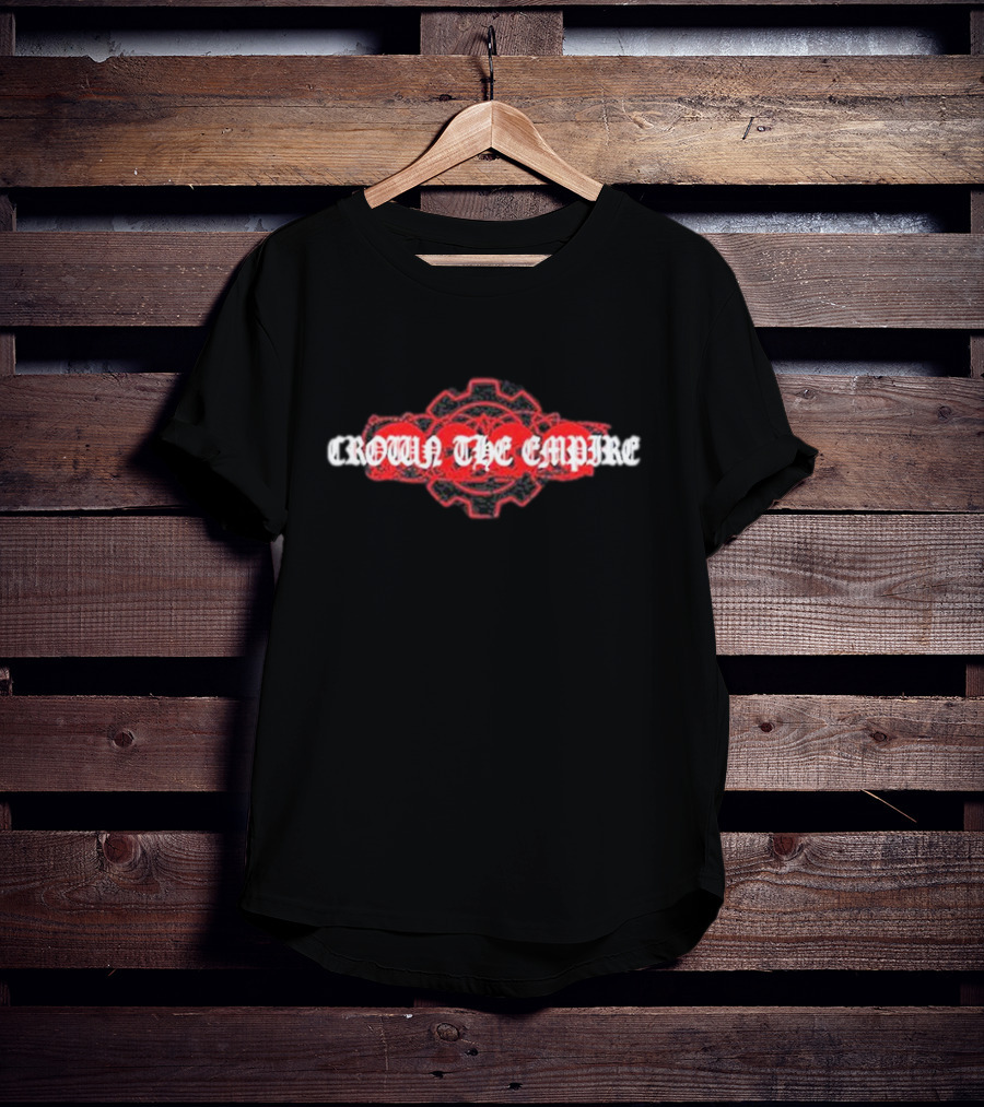 Crown The Empire Red Gear Emblem Crown Is Dead T-Shirt