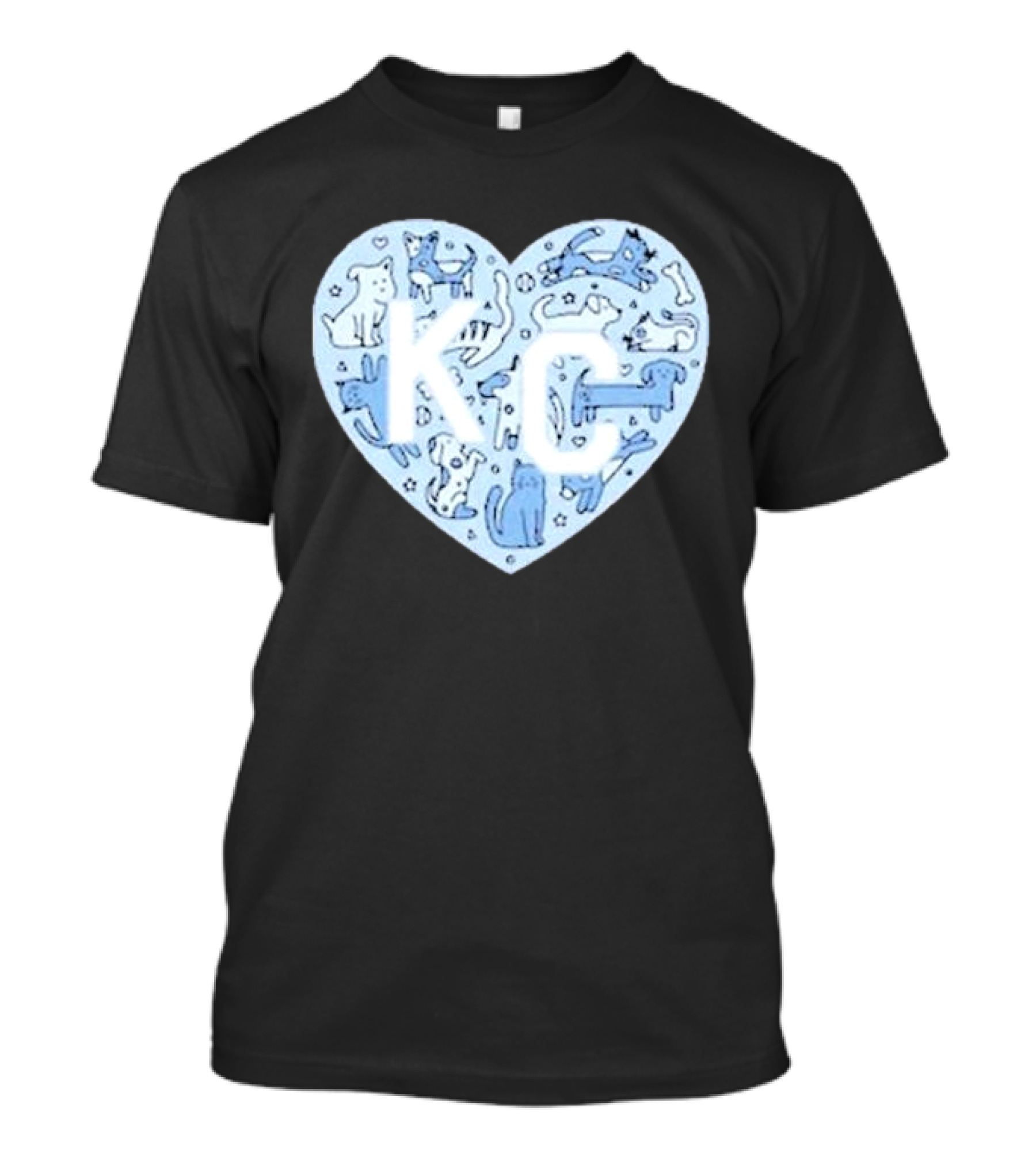 KC Pet Project Heart Cats Dogs Animal T-Shirt