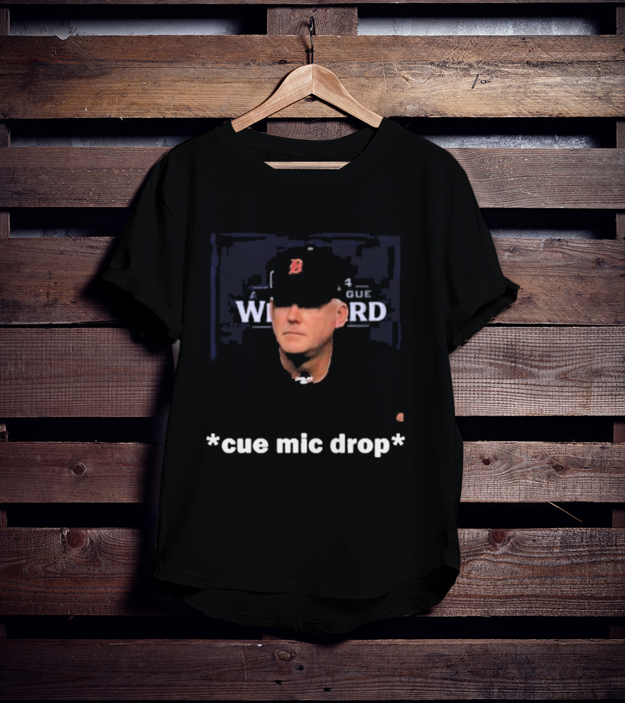 Detroit Tigers Legendary Moment Cue Mic Drop T-Shirt