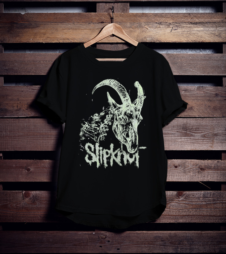 Slipknot Glow In The Dark Goat Skull Skeleton T-Shirt