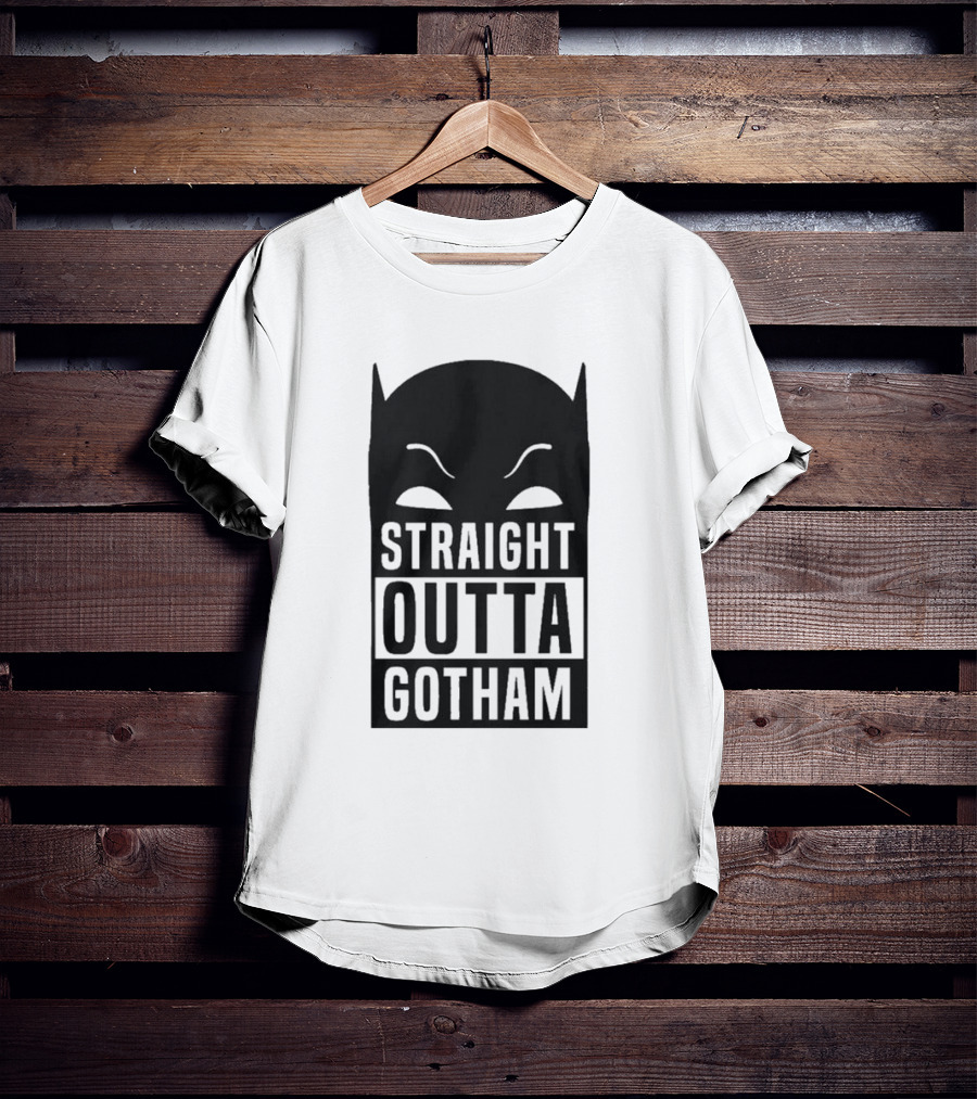 Straight Outta Gotham Batman Silhouette Iconic T-Shirt