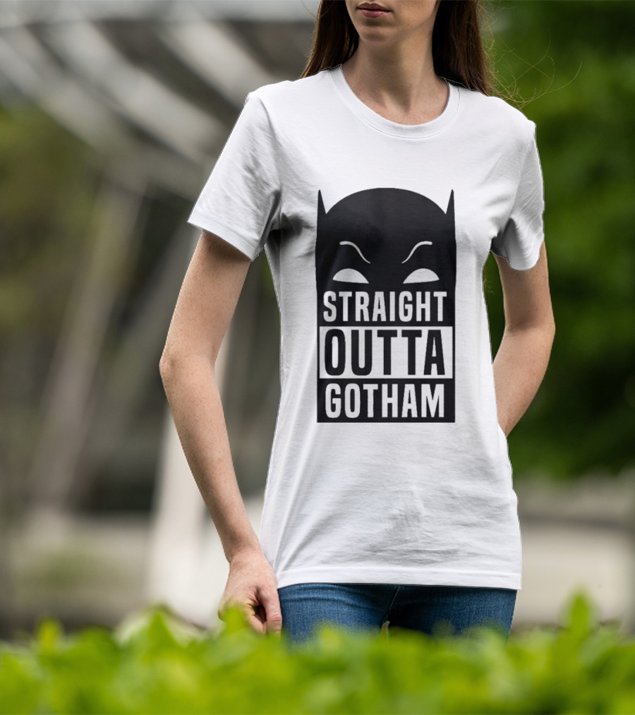 Straight Outta Gotham Batman Silhouette Iconic T-Shirt