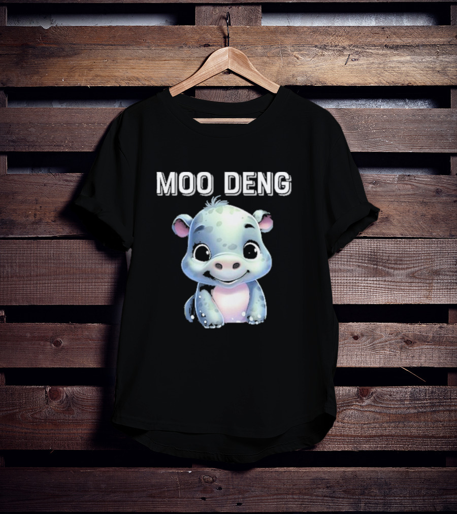 Moo Deng Cute Funny Hippopotamus T-Shirt