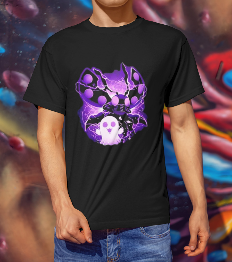 Digi Intelligence Vanilla Moth And Ghost Lightning Purple Aesthetic T-Shirt