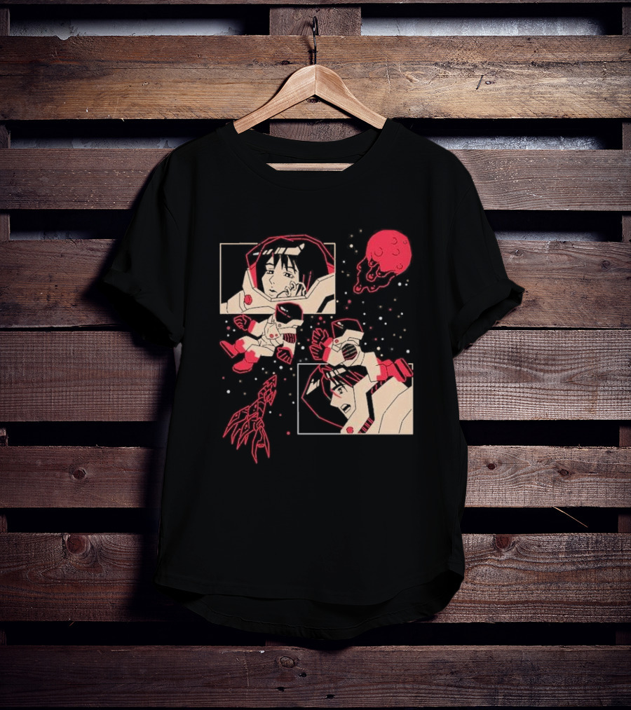 I Will Find You Wherever You Are Japu Space Comic Astronaut Red Planet T-Shirt