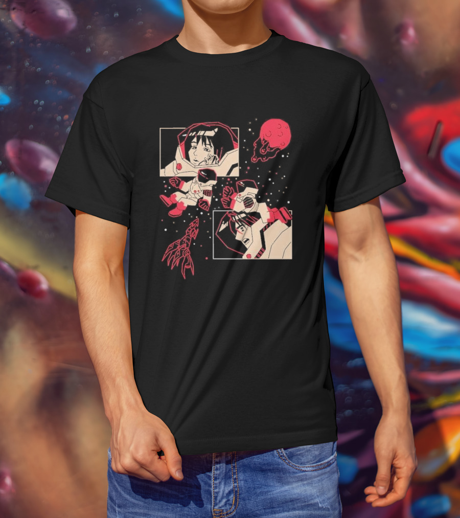 I Will Find You Wherever You Are Japu Space Comic Astronaut Red Planet T-Shirt