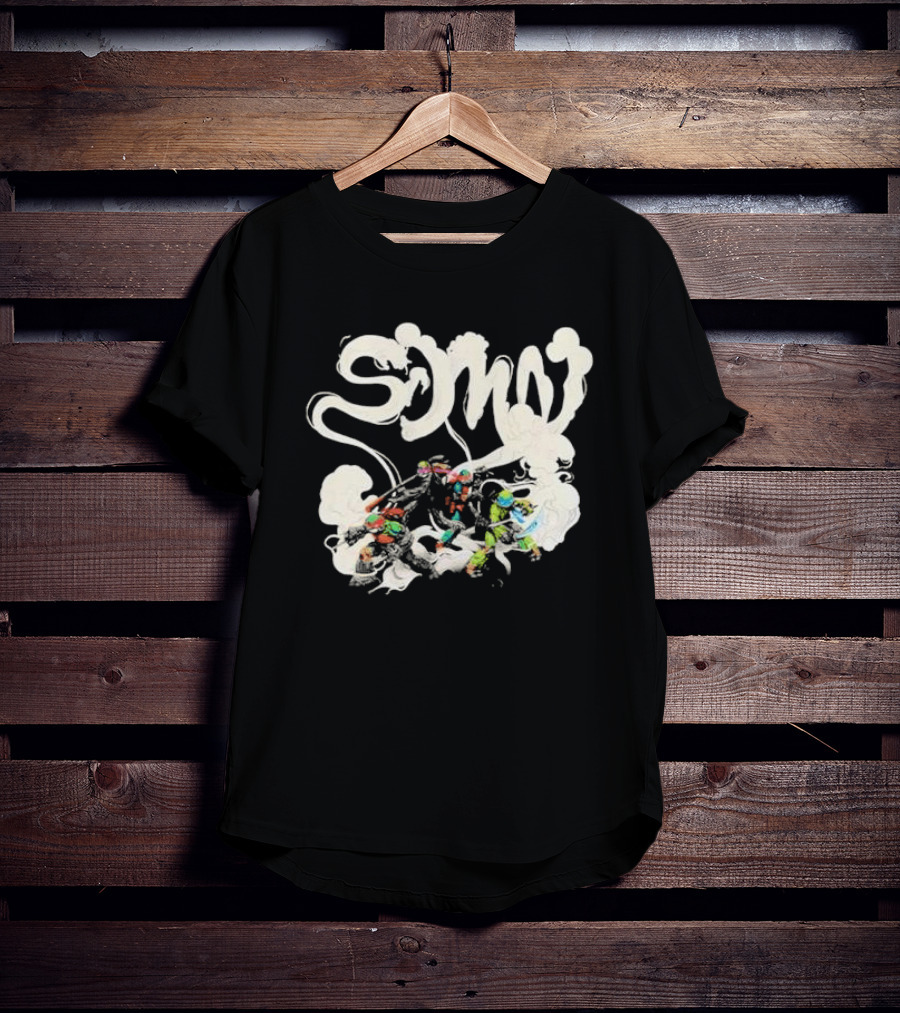 Sidemen Smoke Artistic Logo With Ninja Warrior T-Shirt