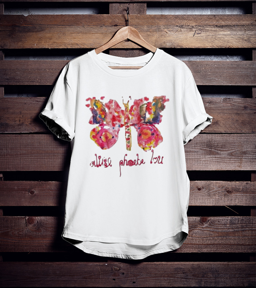 Alice Phoebe Lou Colorful Butterfly Art T-Shirt