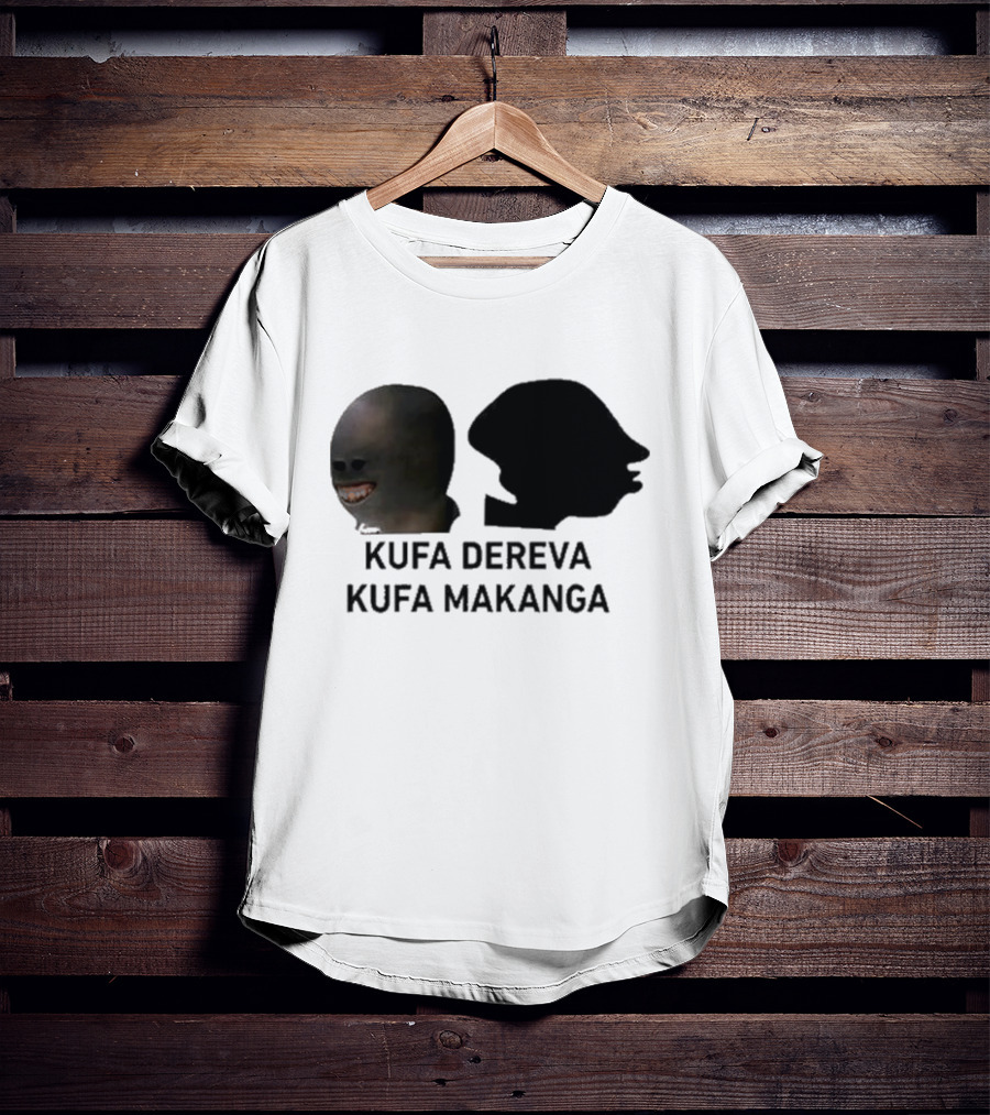Kufa Dereva Kufa Makanga African Silhouette Humor T-Shirt