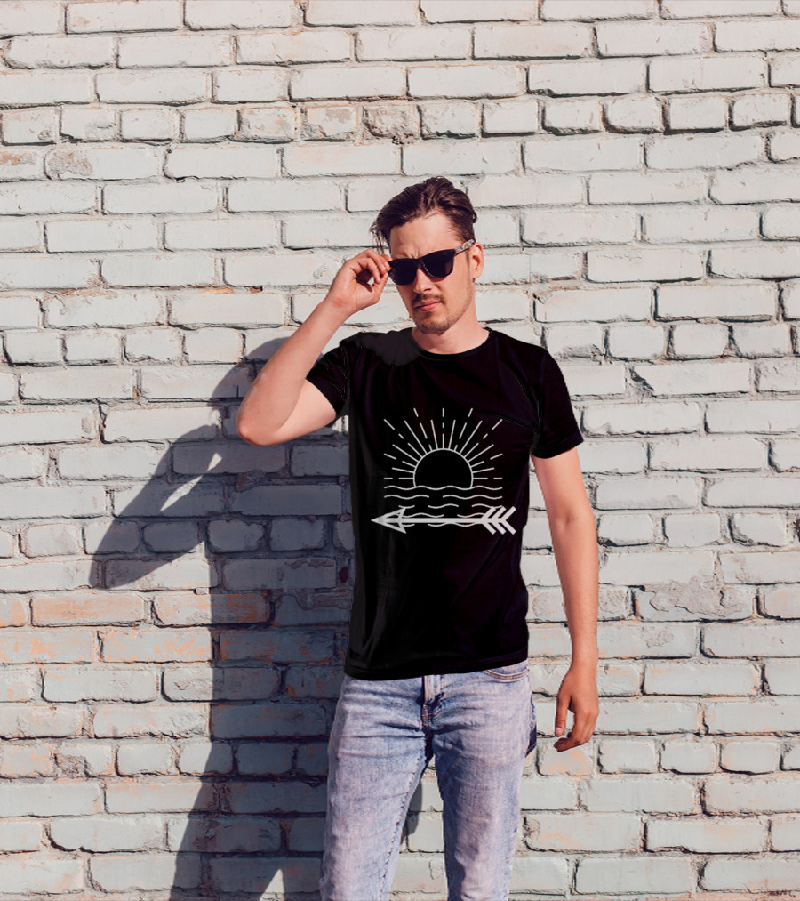 Best Arrow Sun With Radiant Waves T-Shirt