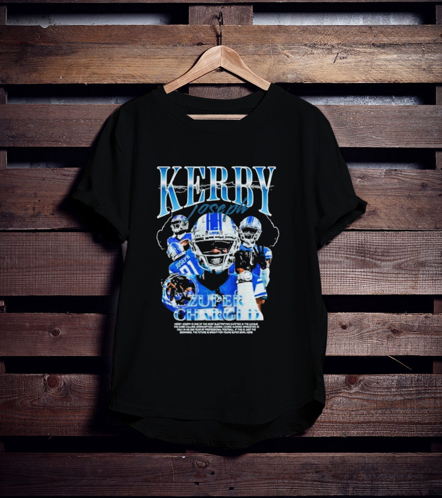 KERBY JOSEPH ZUPER CHARGED LIONS FOOTBALL BOOTLEG T-Shirt